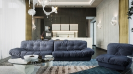 Namo vilniuje Lietaviskes interjero koncepcija 6 svetaine moderni klasika