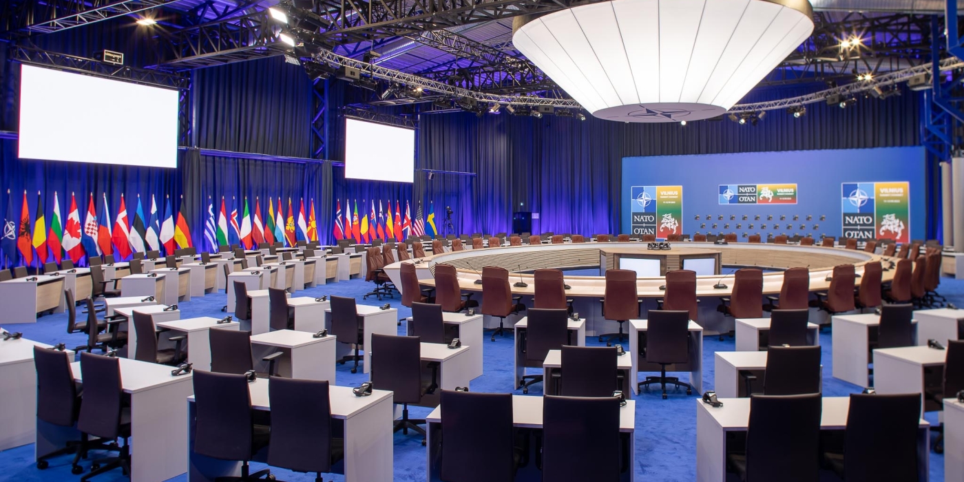 23 - NATO Summit Vilnius Prezidentų pagrindine NAC1 posedziu sale