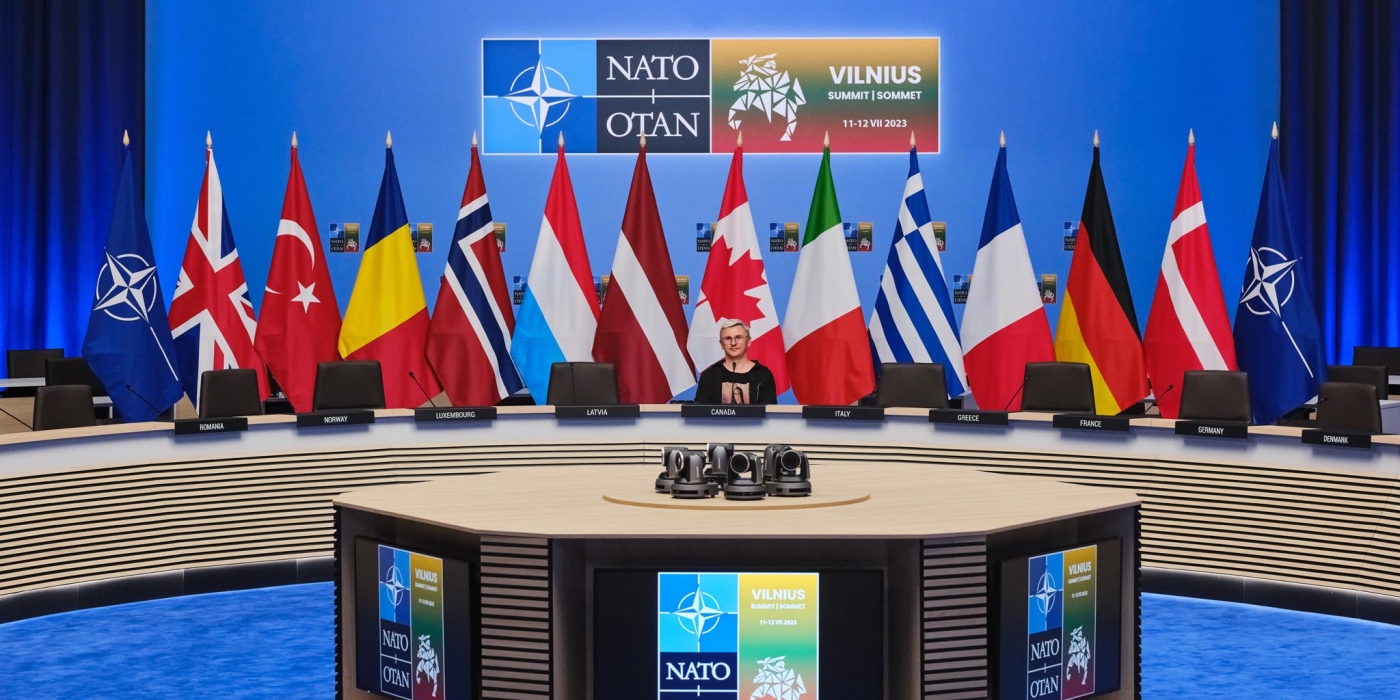 37 - NATO Summit Vilnius Autorius Delegatų pagrindinej NAC2 posedziu sale